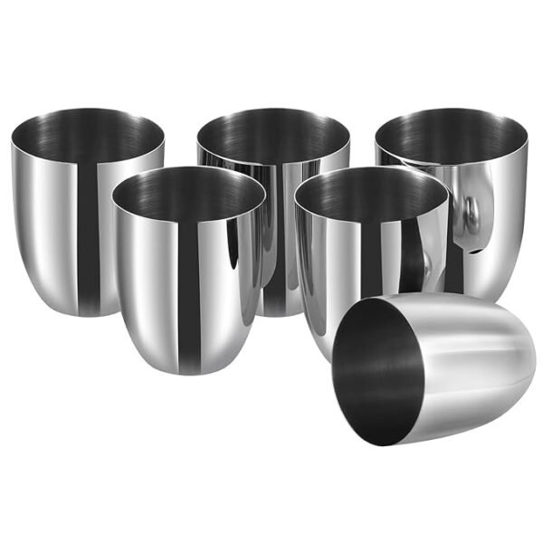 Stainless Steel Glass Set of 6-350ml Each