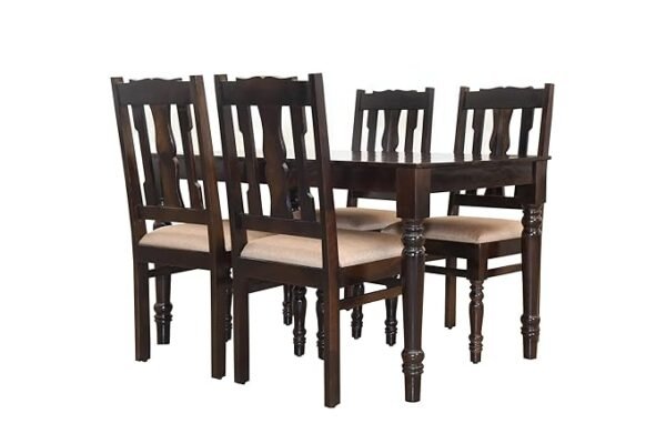 WOODY Furniture™ Dining Table 4 Seater with Chairs