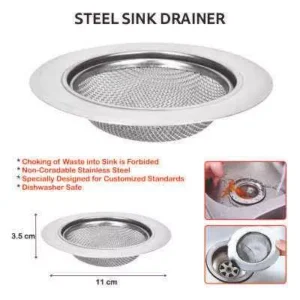 Smartle Steel Sink Drainer - Pack Of 1