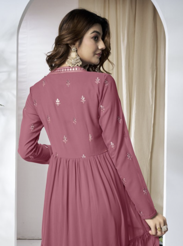 Women Ethnic Motifs Thread and Sequinned Embroidered Ethnic Dress