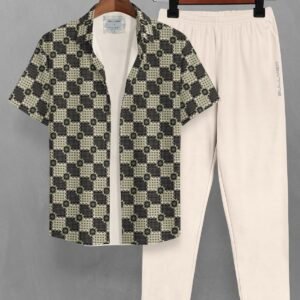 Clothing Set with Trendy Shirt & Pants Co-ords for Men